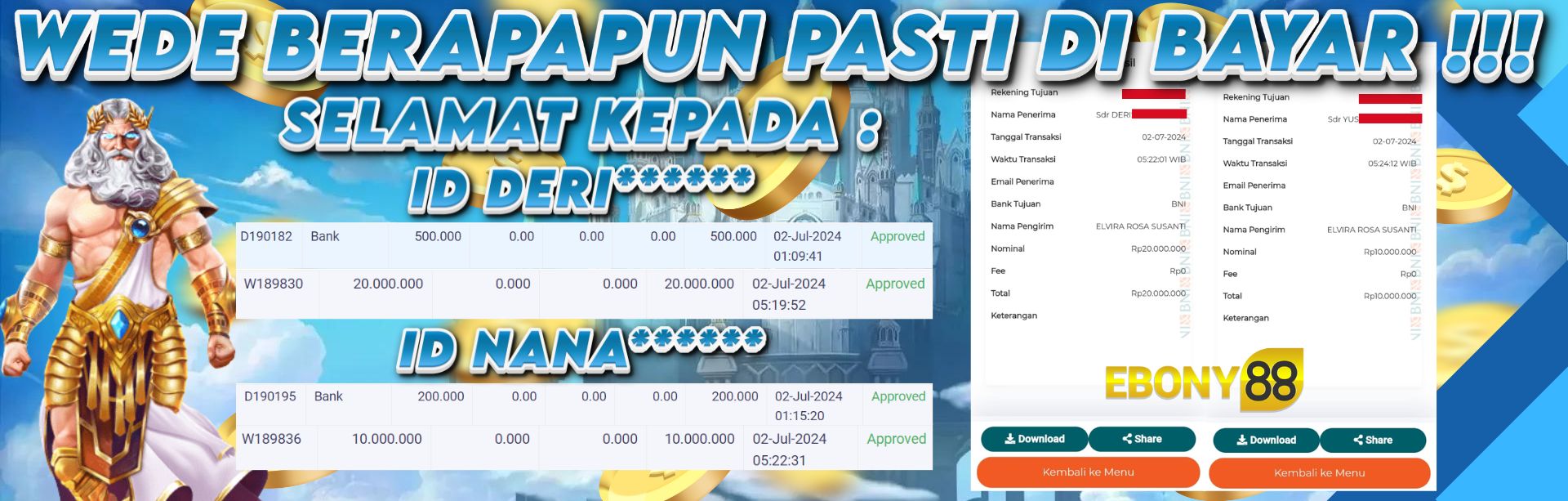 Testimoni Withdraw