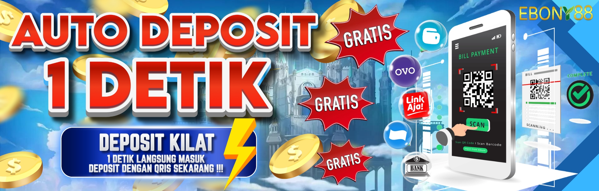 Deposit 1 Detik Dengan QRIS